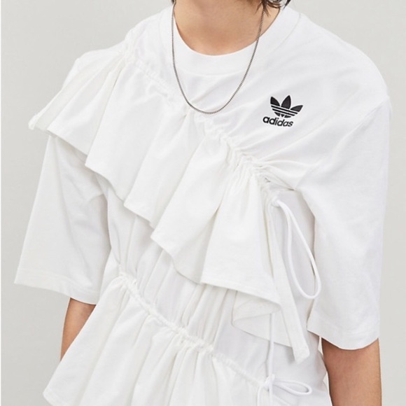 Adidas j koo ruffled tee shirt NWT - Picture 4 of 14